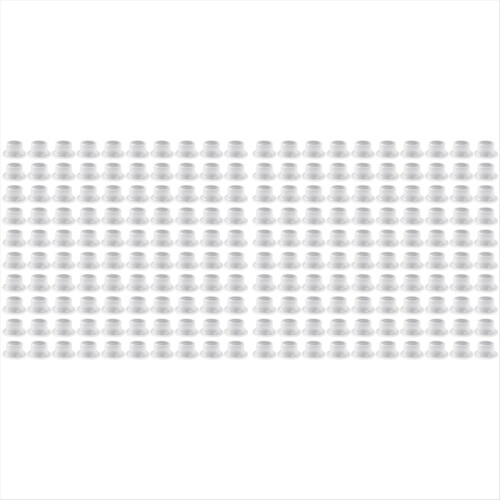 Těsnění na potrubí, průhledné bílé, 100 ks