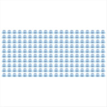 Uszczelka do kranu, szczelna, uszczelka do rur, przezroczysta, niebieska, 100 szt.