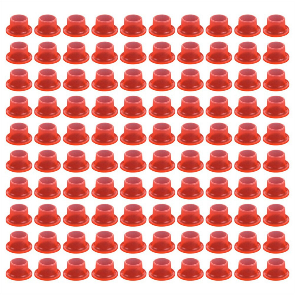 Faucet Leak-Proof Sealing Gasket Pipe Gasket Transparent Red 50Pcs 4714273546160