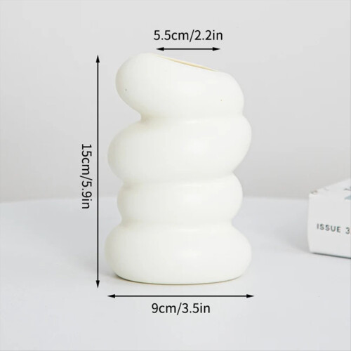 Home Desk Decorative Vases for Flowers Decoration White 1