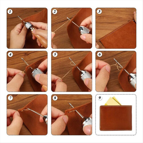 Verhoilun korjausompelusarja, nahan ompelusarja ompelukoneella 2