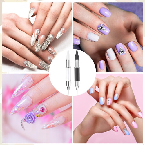 5 stuks strass-plectrum, strass-applicator en waspotlood 1