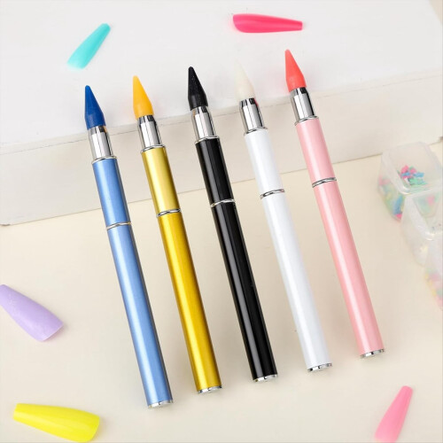 5 stuks strass-plectrum, strass-applicator en waspotlood 2