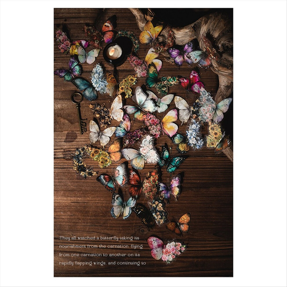 notebook decoration material Violet Butterfly stickers-image-OPC-PMD8R5T-NEW