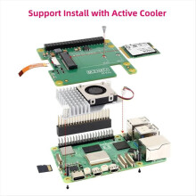 PCIe do M.2 HAT+ z obudową na kartę rozszerzeń 5 Gen2