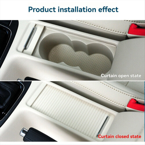 Mittelkonsolen-Rollo-Abdeckung für Superb 2009–2015, Beige 1