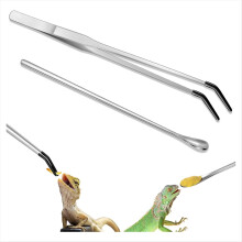 2 stk. akvarium reptil fodringstang drage pincet terrarium foderværktøj