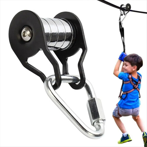 Τροχαλία Slackline με καραμπίνερ για παιδιά για γυμναστική, πάρκο, γκαζόν 2