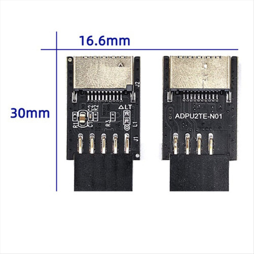 Udvidelseskortmodul USB2.0 9PIN Hun til TYPE-E A-KEY Adapter B 2