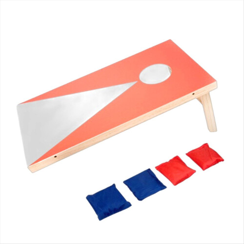 Cornhole-spilsæt med 4 bønneposer, kastespil til børn, rød 1