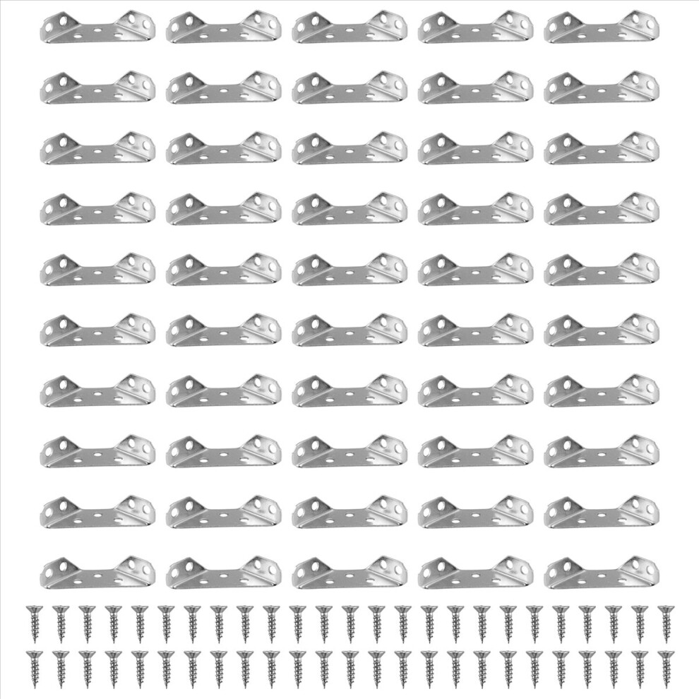 50Pcs Angle Corner Brackets Furniture Corner Connector 4712884930590
