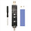 Dobbeltprotokol Type-C Type-A M.2 NGFF USB3.1 GEN2 kabinetadapterkort 3