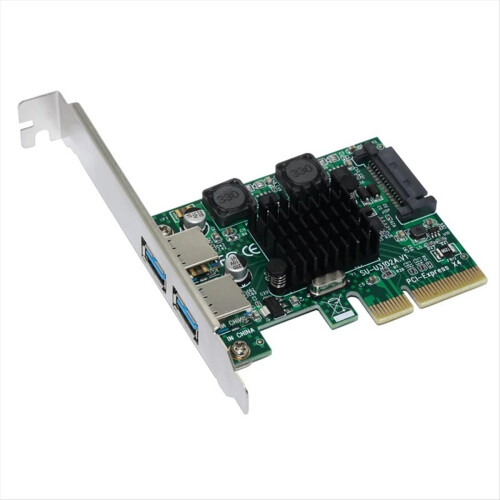Κάρτα επέκτασης USB 3.1 2 θυρών Κάρτα επέκτασης PCIE X4 σε USB 3.1 2