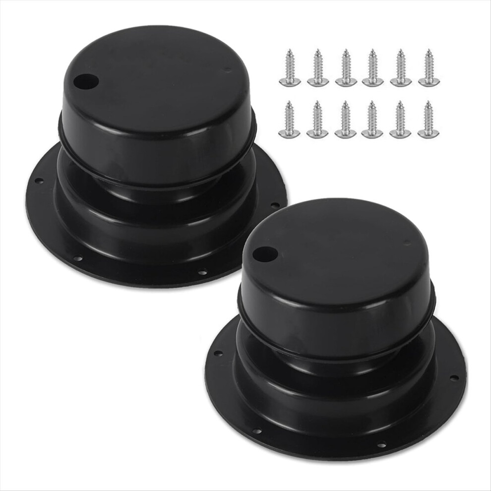 2Pack Rv Roof Vent Cover Kits For Rv Trailer Roof Vent Cover Black 4712884940865