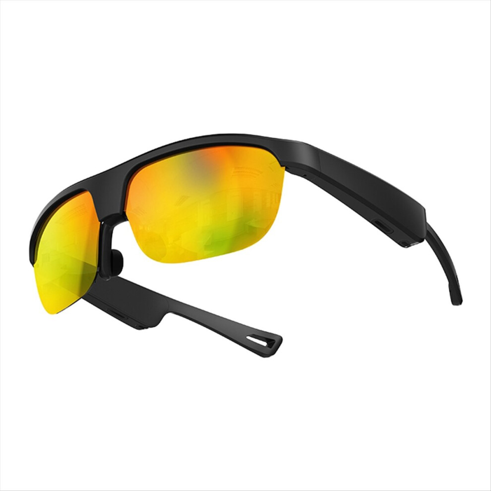 Bluetooth Glasses Voice Call Assistant Listen Music Glasses Yellow 4712884940780