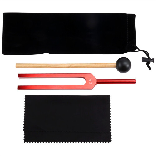 Θεραπευτική Ηχοθεραπεία και Γιόγκα 423hz Tuning Fork Κόκκινο