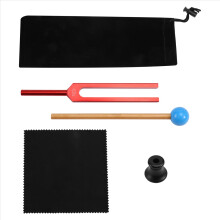 432 Hz stemmegaffel med hammer, stemmegaffel i aluminiumslegering, rød