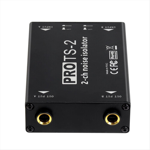 -2 Audio Isolator Dual Channel 1/4inch 6.5 Ruisonderdrukkingsfilter 1