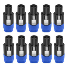 4-benet NL4FC højttalerstik Ohm-stik Højttalerlydkabeladapter, A