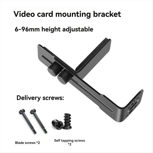 Adjustable GPU Brace Prevent Sagging Video Card Support Bracket Black