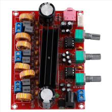 XH-M139 audioerősítő panel 2x50W+100W 2.1 csatornás erősítő modulok