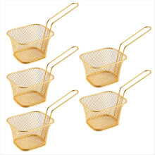 square oil filter frying basket snack tableware basket small