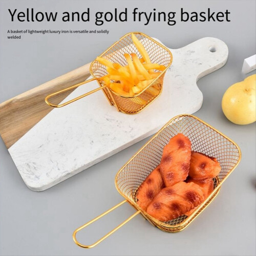 square oil filter frying basket snack tableware basket small 2