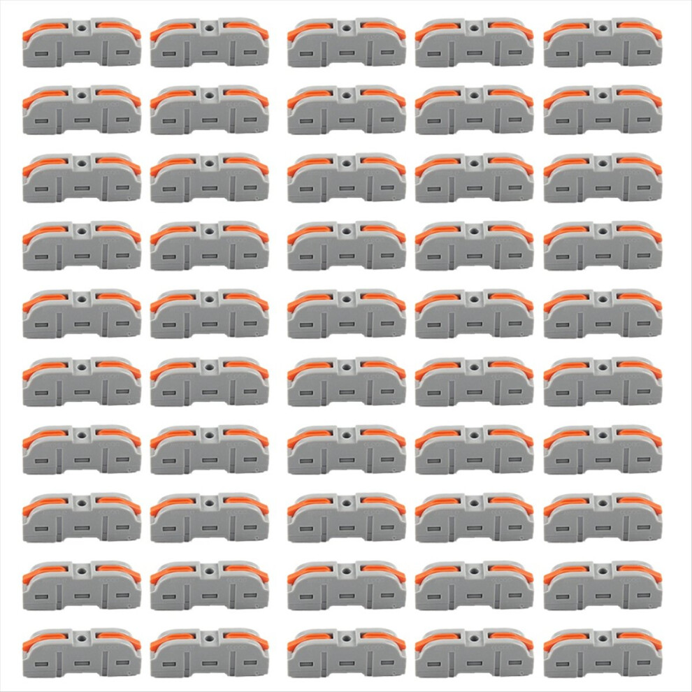 50Pcs Cable Connector Splicing Multiplex Wire Connector Grey 4712884974068
