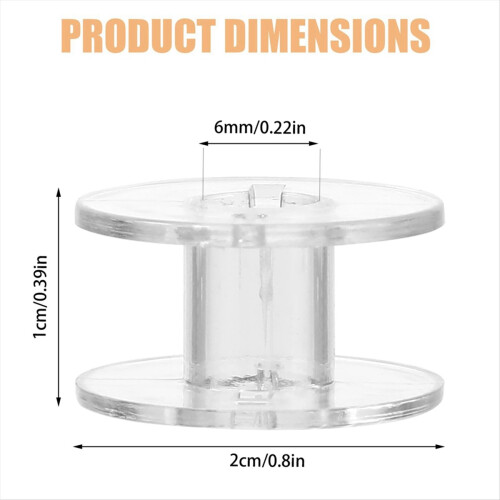 1 000 bobines transparentes pour machine à coudre 1