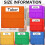 Lot de 12 pochettes pour chaises de classe 7