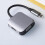Σταθμός σύνδεσης USB C, 2 σε 1 USB-C σε συμβατό με VGA Extensor 6