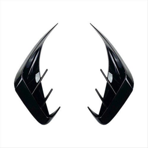 Zwarte auto achterbumper splitter canard spoiler voor