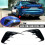 Zwarte auto achterbumper splitter canard spoiler voor 5