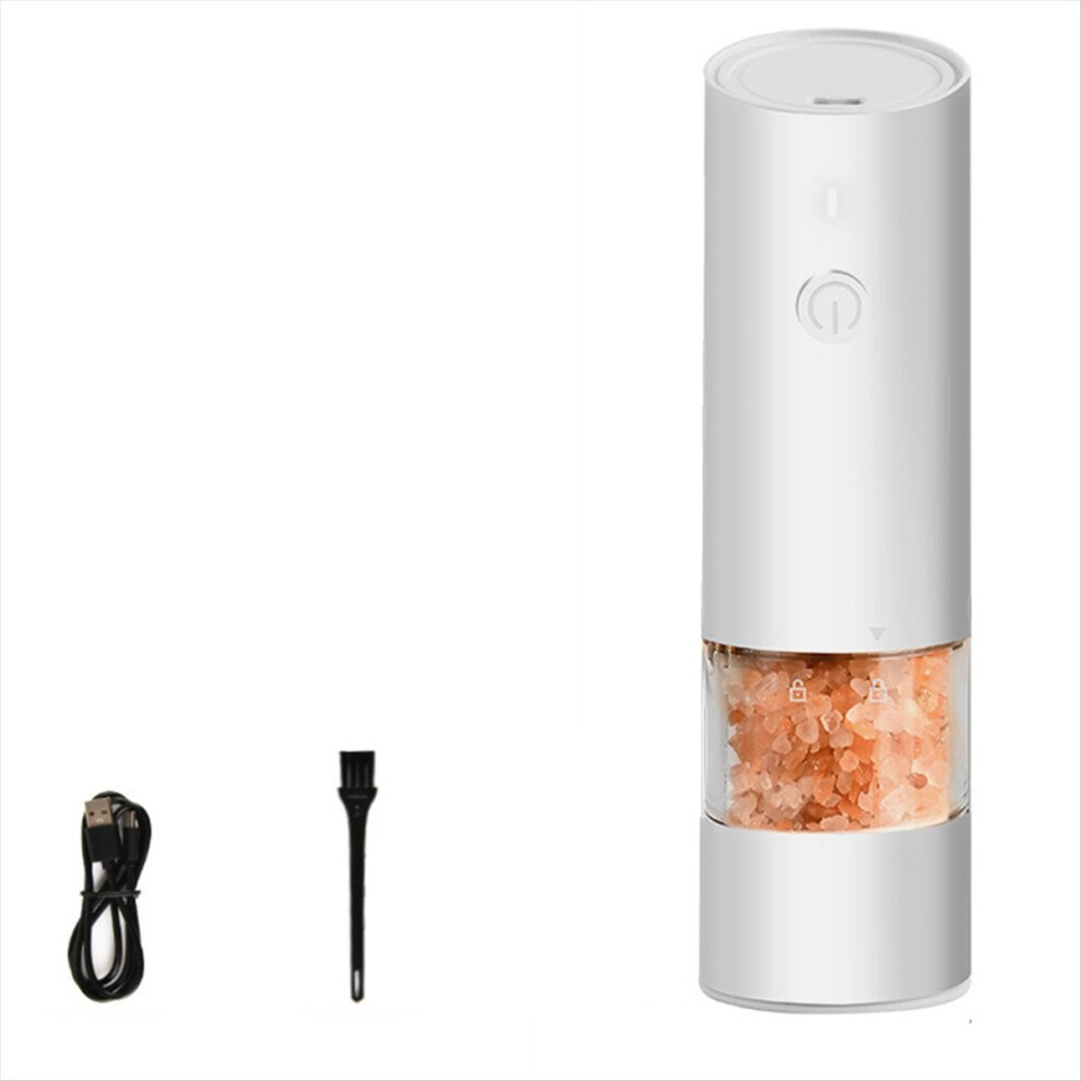 Usb Rechargeable Pepper Grinder, Electric Pepper Grinder White 4712884977663