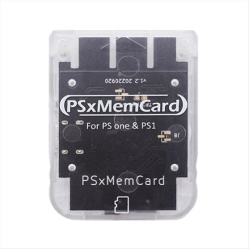PS1 Memory Card Save Game Data Transparent & Black