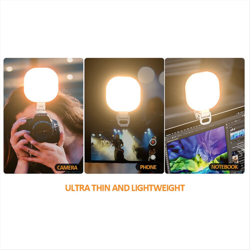 142 LED δαχτυλίδι φωτισμού selfie, επαναφορτιζόμενο φως selfie, κλιπ βίντεο 2