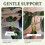 Turtle Shell Bamboo Clip Set, Transparent Plastic Plant Stem Holder 3