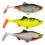 Pacote com 2 iscas de plástico macio para pesca estilo A 3