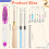 13Pcs Punch Needle Kit,Punch Needle Tool Punch Needle Embroidery Kits 2