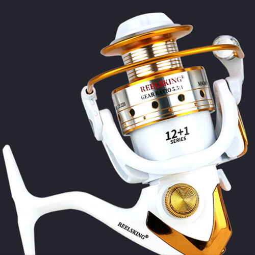 BX2000 Carretel de pesca com roda de metal e balancim BX 1