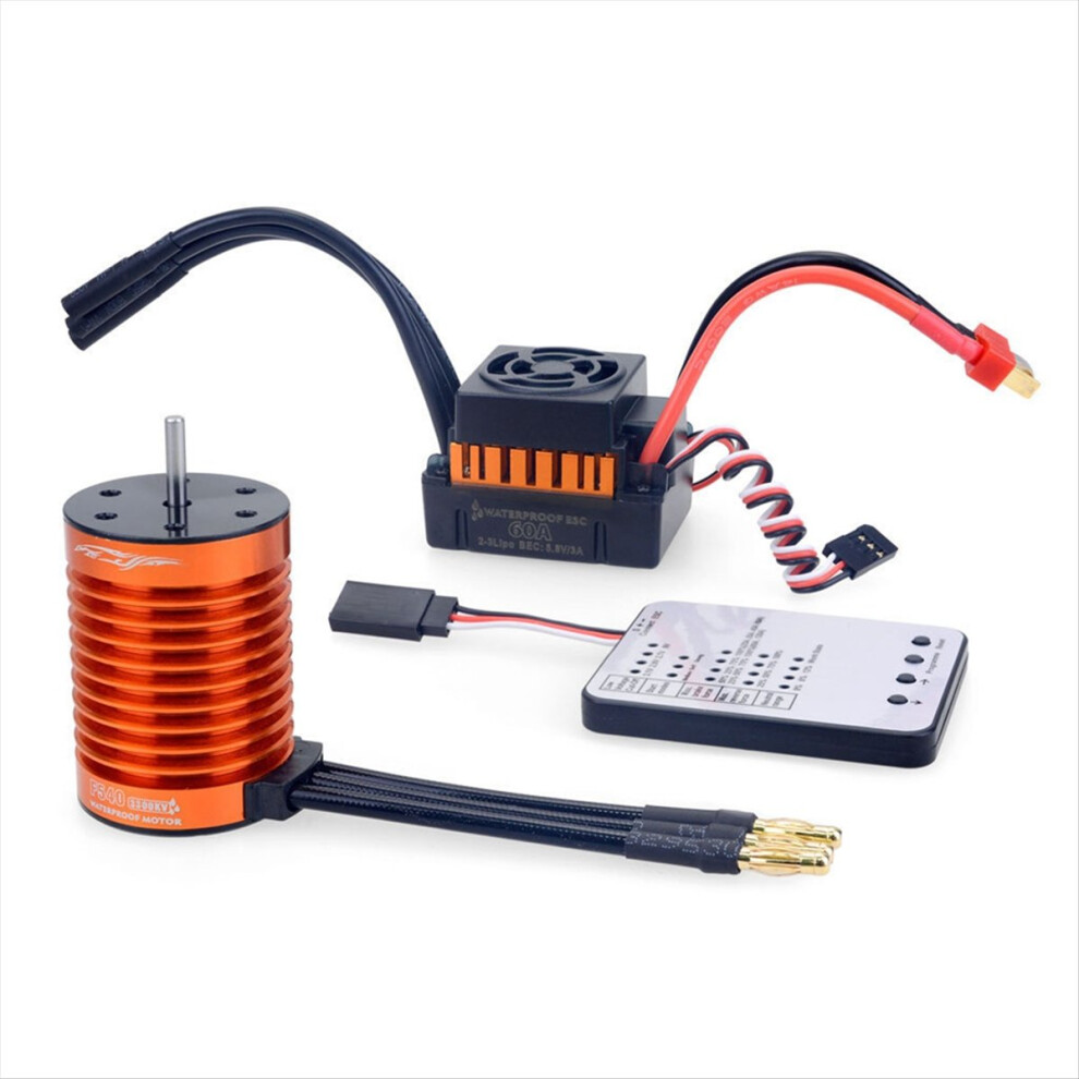 F540 4370Kv Rc Brushless Motor With 60A Esc Card Combo Set For Rc Car 4712884993311