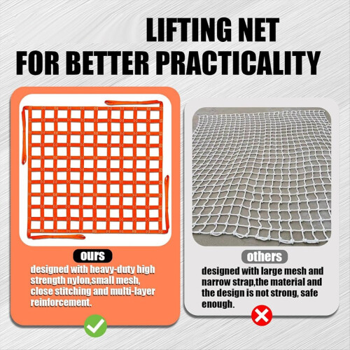 Lifting Net, Lifting Net Straps for Hoist 661lbs Load Capacity 2