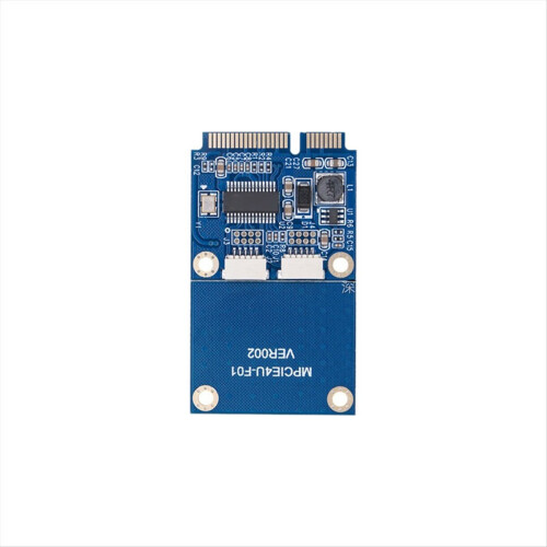 PCI-E utvidelseskort MINI PCI-E til toports USB 2.0 adapterkort 1