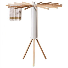 Séchoir à linge trépied, séchoir à linge pliable et portable, blanc