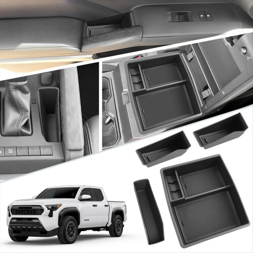 For 2024 Center Console Organizer Armrest Storage 1