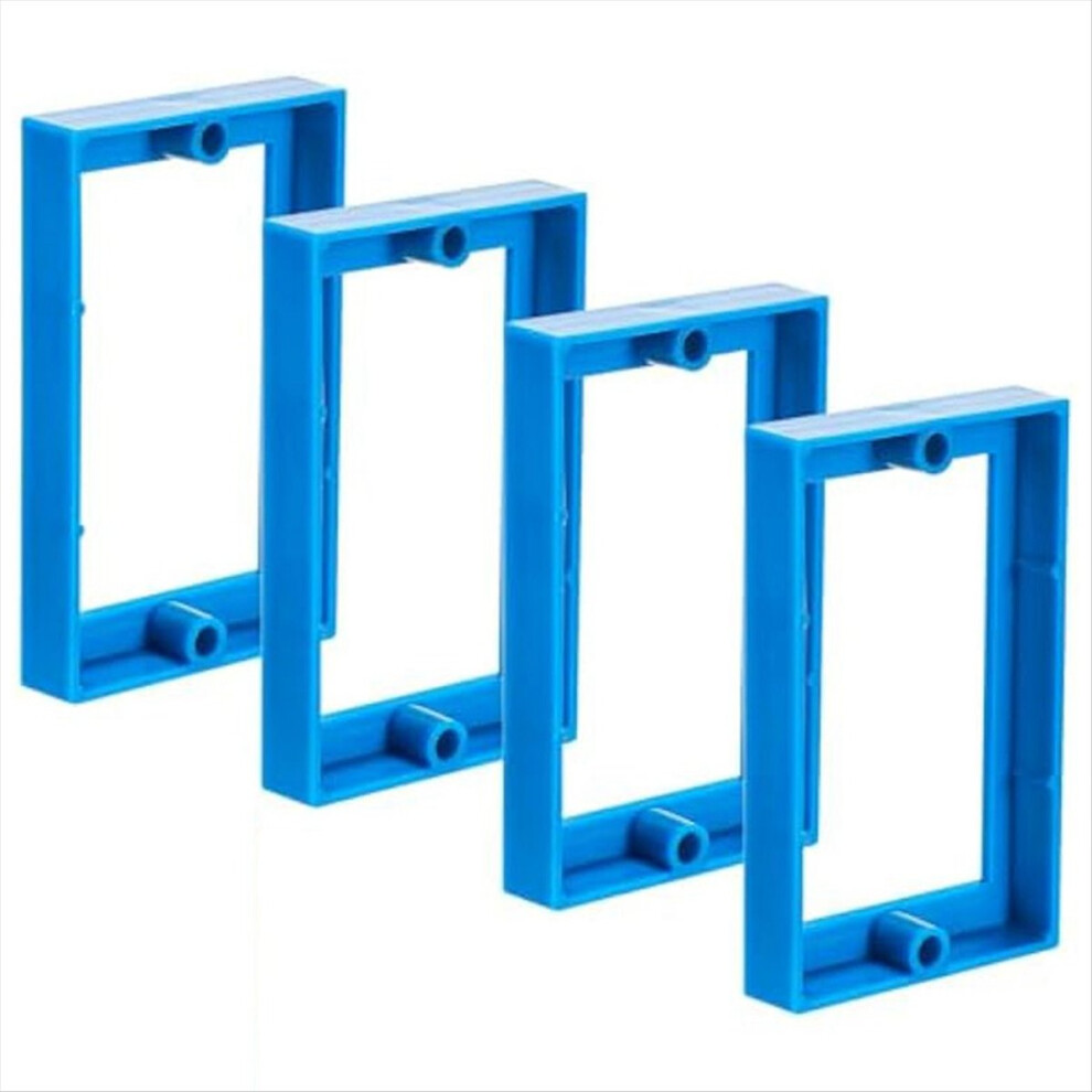 4Pcs Single Gang Outlet Box Extender,Electrical Outlet Extender Blue 4713351577010