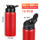 10 Pieces Water Bottle 600ml Reusable Bottles red 2