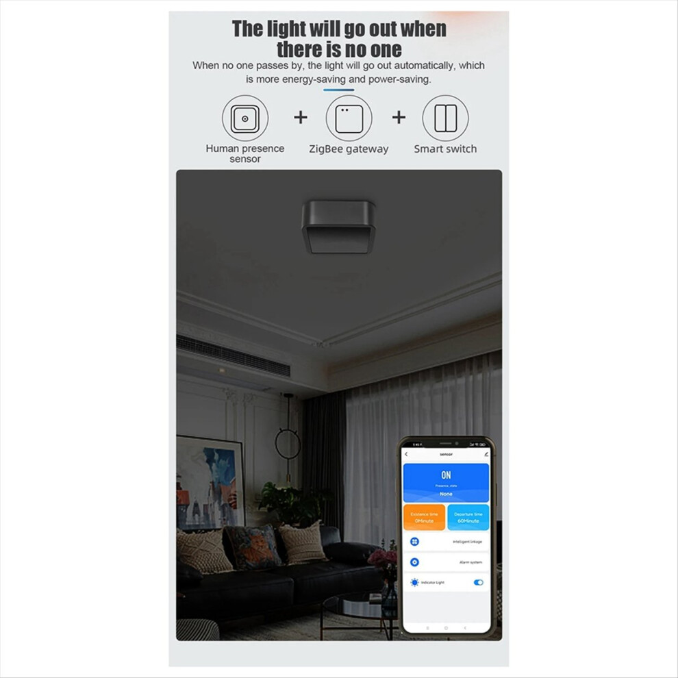 Zigbee Tuya Human Presence Sensor 24G Millimeter Wave Radar Human 4713351579861