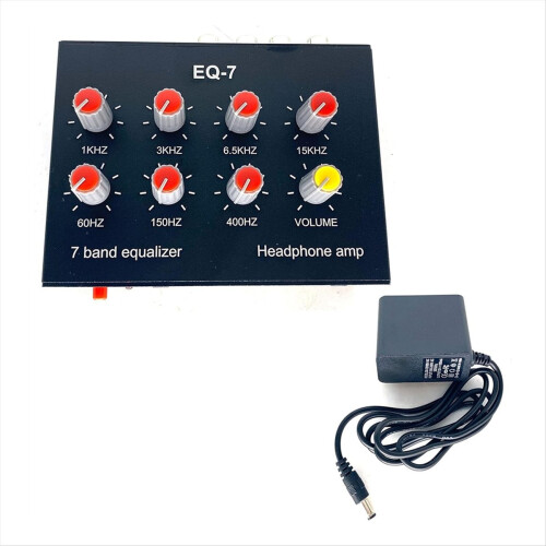 EQ-7 Audio Signal Headset Versterker 7-Band EQ Equalizer EU PLUG