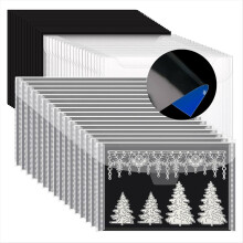 0,6 mm vahva kumimagneettinen arkki ja leimasin säilytyspussi sininen